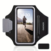 Adjustable telephone holder with hearingphone compartment fits the arm sizes 26-42 cm, compatible with iPhone and galaxy 0